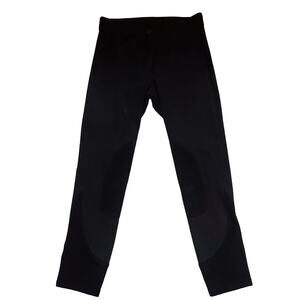 Dover Saddlery girls' black Euroseat horseback riding breeches